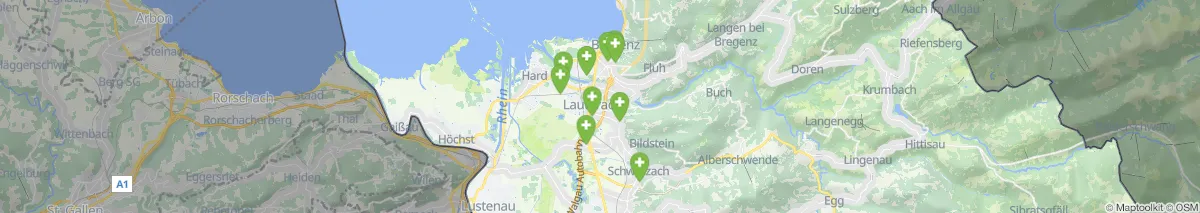 Map view for Pharmacies emergency services nearby Wolfurt (Municipality, Vorarlberg) (56)